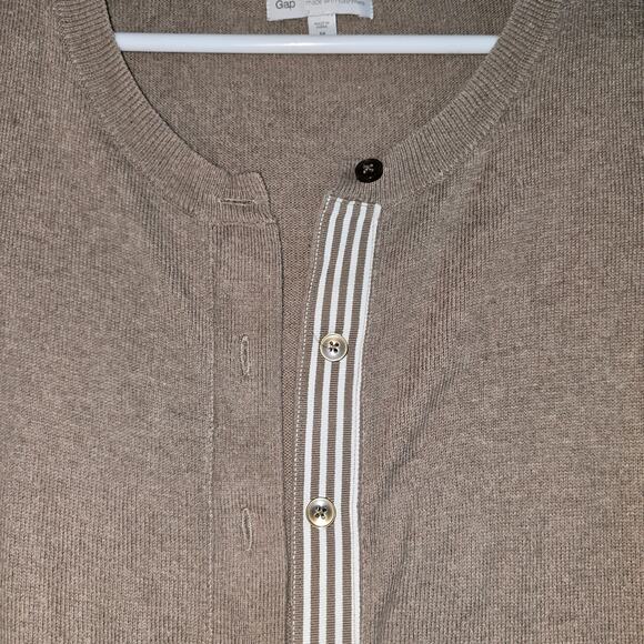 Gap Tan Cashmere Sweater Cardigan Women's Size M - Picture 3 of 11
